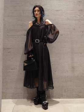 「HARE（ハレ）のアイテム（ハンドバッグ）」を使った、sayaさん（レディース・157cm）の夏コーディネート