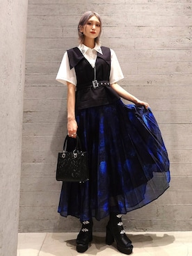 「HARE（ハレ）のアイテム（シューズ）」を使った、sayaさん（レディース・157cm）の春コーディネート