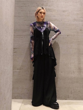 「HARE（ハレ）のアイテム（パンツ）」を使った、sayaさん（レディース・157cm）の春コーディネート