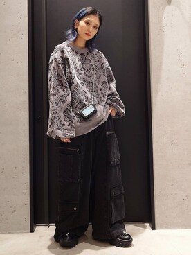 「HARE（ハレ）のアイテム（財布）」を使った、sayaさん（レディース・157cm）の秋コーディネート