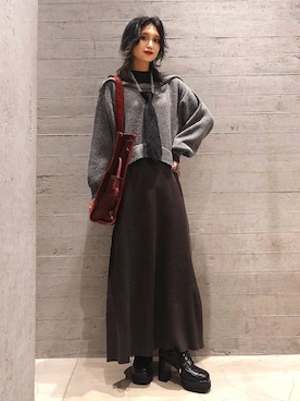 「HARE（ハレ）のアイテム（ローファー）」を使った、sayaさん（レディース・157cm）の秋コーディネート