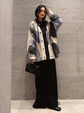 「HARE（ハレ）のアイテム（ブルゾン）」を使った、sayaさん（レディース・157cm）の秋コーディネート