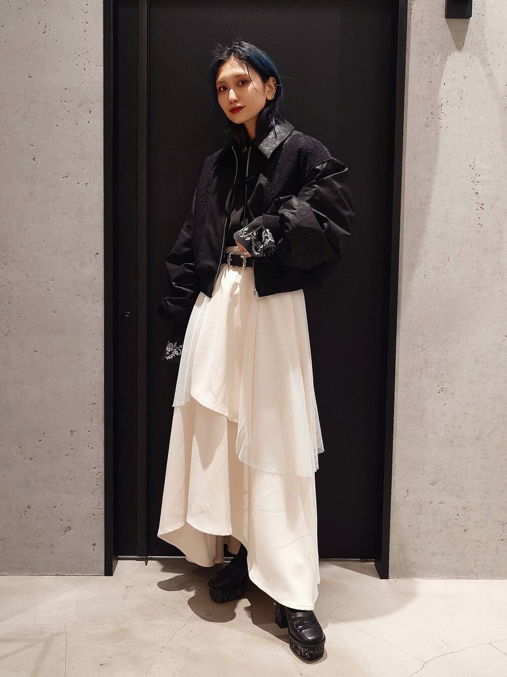 HARE レースドッキングブルゾン 美品 HARE（ハレ）の「レースドッキングブルゾン(HARE)（ブルゾン