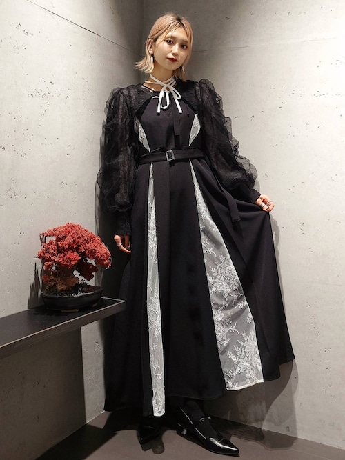 CEREMONY SET UP対応】レースデザインキャミワンピース(HARE