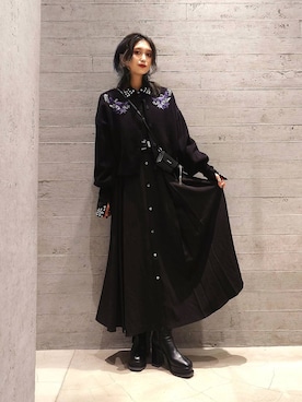 「アイテム（財布）」を使った、sayaさん（レディース・157cm）の秋コーディネート
