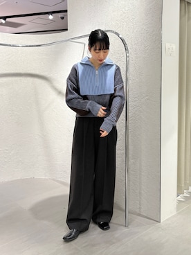 「アイテム（その他シューズ）」を使った、聖美さん（レディース・160cm）の秋コーディネート