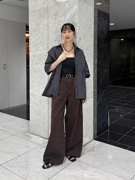 聖美さん（レディース・160cm）の夏コーディネート