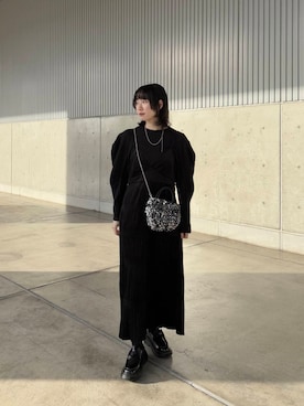 聖美さん（レディース・160cm）の冬コーディネート