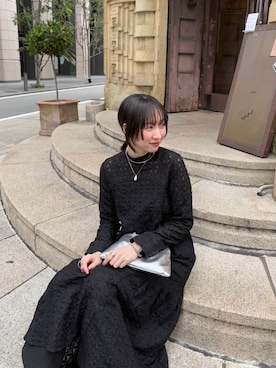 「アイテム（バレエシューズ）」を使った、聖美さん（レディース・160cm）の冬コーディネート
