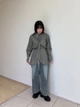 「KBF（ケイビーエフ）のサボベルトサンダル（サンダル）」を使った、聖美さん（レディース・160cm）の冬コーディネート