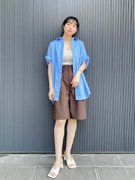 聖美さん（レディース・160cm）の夏コーディネート