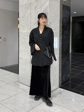 「秋のシャツ着こなし術」｜聖美さん（レディース・160cm）の秋コーディネート