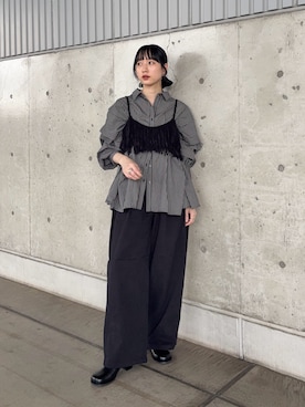「KBF（ケイビーエフ）のアイテム」を使った、聖美さん（レディース・160cm）の秋コーディネート