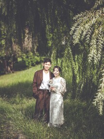 hinari（ヒナリ）の「フラワー刺繍チュールレースワンピース