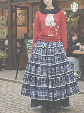 「PINK HOUSE（ピンクハウス）のアイテム」を使った、Lちゃんさん（レディース・152cm）の秋コーディネート