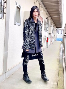 ブーツを使った スキニーデニム のメンズ人気ファッションコーディネート Wear