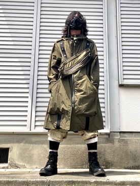 モッズコートを使った カーキ のメンズ人気ファッションコーディネート Wear