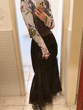「JEANASIS（ジーナシス）のアイテム（その他トップス）」を使った、Shifonさん（レディース・159cm）の春コーディネート