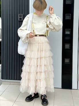 「アイテム（ドレスシューズ）」を使った、Shifonさん（レディース・159cm）の春コーディネート