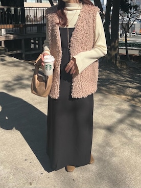 「AMERICAN HOLIC（アメリカンホリック）のアイテム」を使った、𝖬 𝗂 𝗒 𝗎さん（レディース・156cm）の冬コーディネート