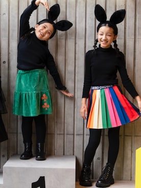 「アイテム（スカート）」を使った、 himamioさん（キッズ・142cm・10代）の冬コーディネート
