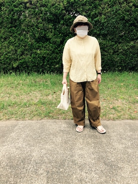 「夏服」｜「アイテム（イヤリング）」を使った、YKP.さん（レディース・153cm）の夏コーディネート