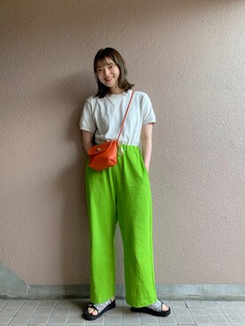 「SHAKA」｜「アイテム（その他）」を使った、®️inaさん（レディース・160cm）の夏コーディネート