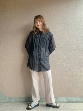 「SHAKA」｜「アイテム（その他）」を使った、®️inaさん（レディース・160cm）の夏コーディネート