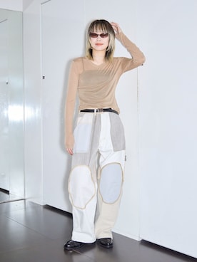 「LEFIJE（レフィエ）のアイテム」を使った、SAIRAIJIさん（レディース・168cm）の春コーディネート