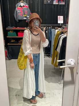 「アイテム（サンダル）」を使った、タカハシさん（レディース・163cm・20代）の夏コーディネート