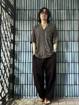 「アイテム（スウェットパンツ）」を使った、KEITA(ΦωΦ)さん（メンズ・182cm）の秋コーディネート