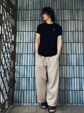 「HERMES（エルメス）のアイテム」を使った、KEITA(ΦωΦ)さん（メンズ・182cm）の夏コーディネート