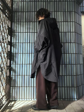 「アイテム（スウェットパンツ、ブラウン系）」を使った、KEITA(ΦωΦ)さん（メンズ・182cm）の秋コーディネート