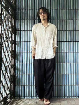 「アイテム（サングラス）」を使った、KEITA(ΦωΦ)さん（メンズ・182cm）の秋コーディネート