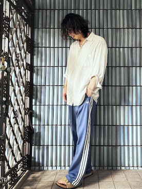 「アイテム（スウェットパンツ）」を使った、KEITA(ΦωΦ)さん（メンズ・182cm）の夏コーディネート