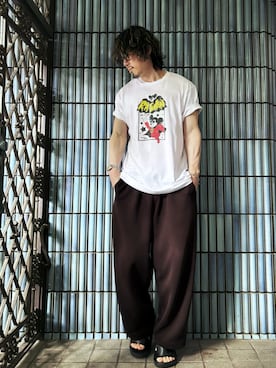 「Zoff（ゾフ）のアイテム」を使った、KEITA(ΦωΦ)さん（メンズ・182cm）の夏コーディネート