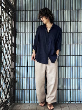 「CASIO(カシオ)のアイテム」を使った、KEITA(ΦωΦ)さん(メンズ・182cm)の夏コーディネート