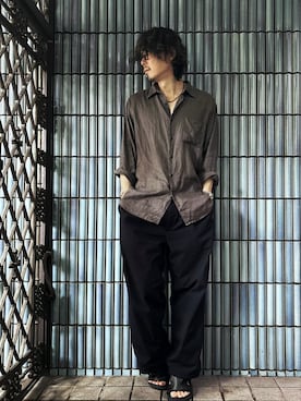 「HERMES（エルメス）のアイテム（アクセサリー）」を使った、KEITA(ΦωΦ)さん（メンズ・182cm）の秋コーディネート