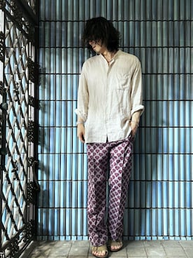 「ROLEX（ロレックス）のアイテム（腕時計）」を使った、KEITA(ΦωΦ)さん（メンズ・182cm）の夏コーディネート
