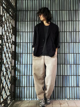 「Zoff（ゾフ）のアイテム」を使った、KEITA(ΦωΦ)さん（メンズ・182cm）の春コーディネート