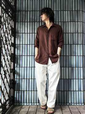 「Zoff（ゾフ）のアイテム」を使った、KEITA(ΦωΦ)さん（メンズ・182cm）の夏コーディネート