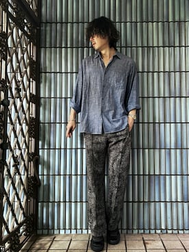 「HERMES（エルメス）のアイテム」を使った、KEITA(ΦωΦ)さん（メンズ・182cm）の秋コーディネート
