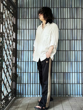 「アイテム（サンダル）」を使った、KEITA(ΦωΦ)さん（メンズ・182cm）の夏コーディネート