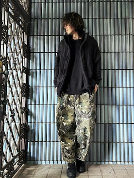 「アイテム（ダウンベスト）」を使った、KEITA(ΦωΦ)さん（メンズ・182cm）の冬コーディネート