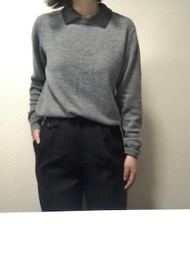 「k*（ケイ）のアイテム（トップス）」を使った、yuiさん（レディース・160cm）の秋コーディネート