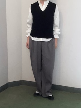 「アイテム（ベスト）」を使った、yuiさん（レディース・160cm）の夏コーディネート