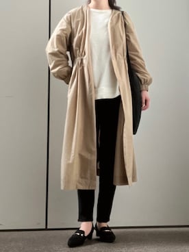 「green label relaxing（グリーンレーベルリラクシング）のアイテム（その他アウター）」を使った、yuiさん（レディース・160cm）の春コーディネート