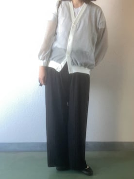 「アイテム（トップス）」を使った、yuiさん（レディース・160cm）の秋コーディネート