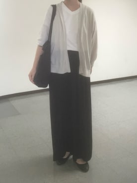 「Honeys（ハニーズ）のアイテム（カーディガン/ボレロ）」を使った、yuiさん（レディース・160cm）の秋コーディネート