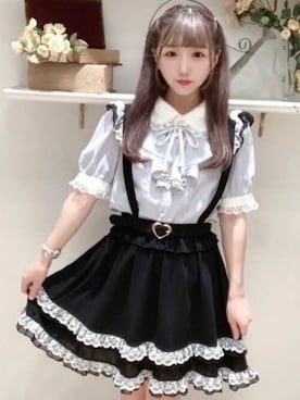 「Secret Honey（シークレットハニー）のアイテム」を使った、Secret Honeyスタッフさん（レディース・148cm）の夏コーディネート